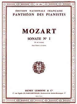 Wolfgang Amadeus Mozart: Sonate à 4 mains n°1 en sol maj.