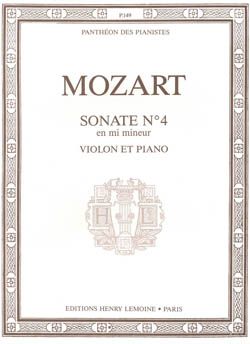 Wolfgang Amadeus Mozart: Sonate n°4 en mi min.