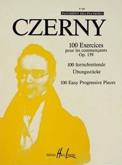 Carl Czerny: Exercices pour les commençants (100) Op.139