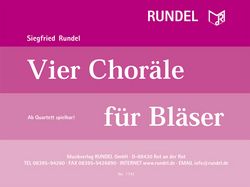 Siegfried Rundel: Vier Chorale für Blaser