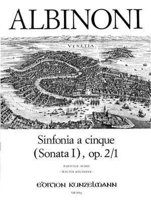 Albinoni, Tommaso: Sinfonia a cinque (Sonata 1) op.2/1 G-Dur