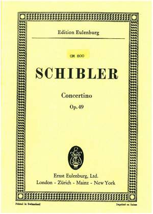 Schibler, Armin: Concertino für Klarinette  op. 49