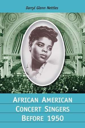 African American Concert Singers Before 1950