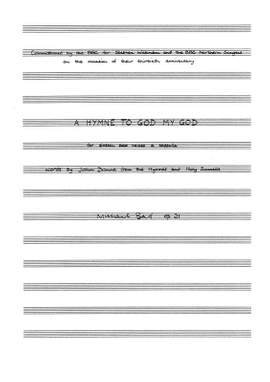 Michael Ball: A Hymne To God My God, Op.21