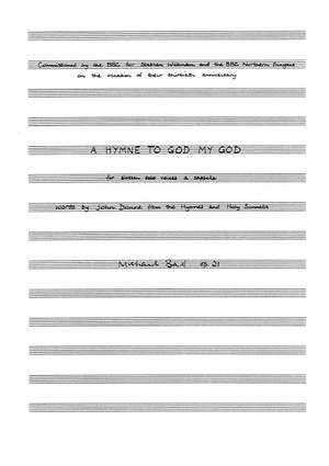 Michael Ball: A Hymne To God My God, Op.21