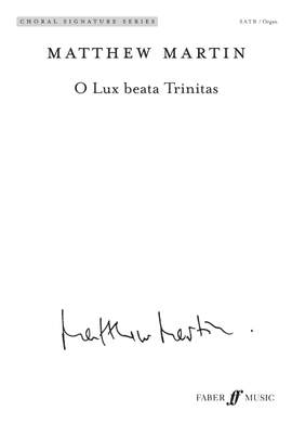 O Lux beata Trinitas. SATB (CSS)