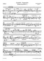 Kelterborn, Rudolf: Quartet Fragments (String Quartet 7) Product Image