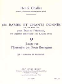 Henri Challan: 380 Basses et Chants Donnés Vol. 9B