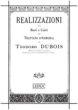 Théodore Dubois: Realizzazione Dei Bassi E Canti Del Trattato D'Arm
