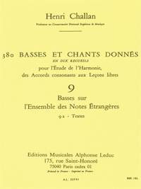 Henri Challan: 380 Basses et Chants Donnés Vol. 9A