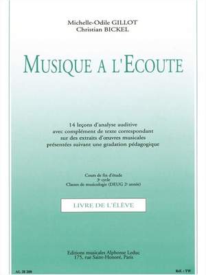 Michelle-Odile Gillot_Christian Bickel: Musique A L'ecoute Cours Fin D'etude 3eme Cycle