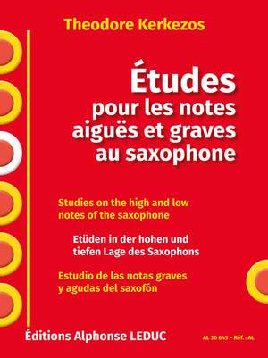 Theodore Kerkezos: Etudes pour les notes aigues et graves au saxophone