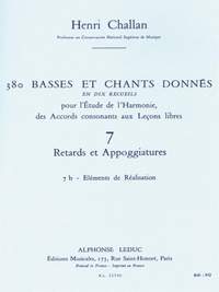 Henri Challan: 380 Basses et Chants Donnés Vol. 7B