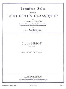 Charles Auguste de Bériot: Premier Solo Extrait du 7me Concerto pour Violon