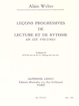 Alain Weber: Leçons Progressives de Lecture et Rythme