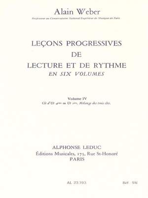 Alain Weber: Leçons Progressives de Lecture et Rythme