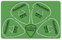 PikCard: .88mm Green Delrin (4 Guitar Picks)
