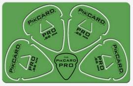 PikCard: .88mm Green Delrin (4 Guitar Picks)