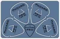 PikCard: 1.00mm Blue Delrin (4 Guitar Picks)