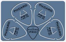 PikCard: 1.00mm Blue Delrin (4 Guitar Picks)