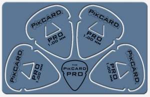 PikCard: 1.00mm Blue Delrin (4 Guitar Picks)