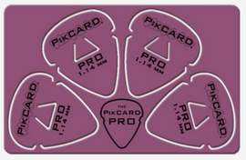 PikCard: 1.14mm Purple Delrin (4 Guitar Picks)