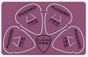 PikCard: 1.14mm Purple Delrin (4 Guitar Picks)