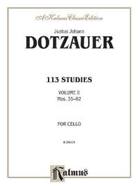 J.J.F. Dotzauer/Justus Johann Dotzauer: 113 Studies, Volume II