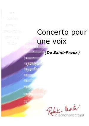 Saint-Preux: Concerto pour une voix