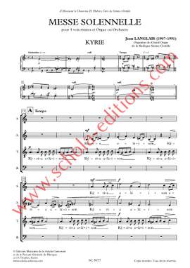 Jean Langlais: Messe solennelle
