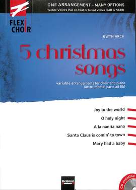 Gwyn Arch: 5 Christmas Songs (Flexichoir) (vol.1)