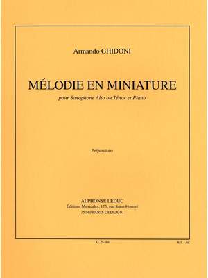Ghidoni: Melodie En Miniature