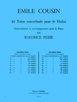 Emile Cousin: Solo concertant n°4 en mi min.