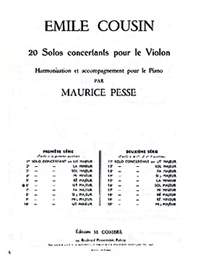 Emile Cousin: Solo concertant n°6 en ut maj.