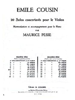 Emile Cousin: Solo concertant n°6 en ut maj.