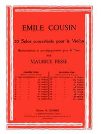 Emile Cousin: Solo concertant n°11 en ut maj.