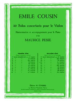 Emile Cousin: Solo concertant n°14 en sib maj.