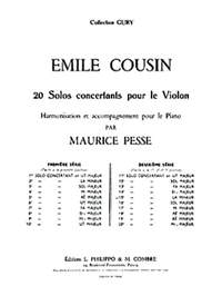 Emile Cousin: Solo concertant n°15 en la min.