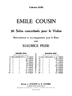 Emile Cousin: Solo concertant n°15 en la min.