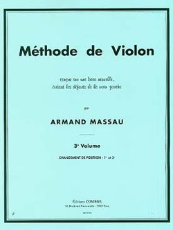 Armand Massau: Méthode de violon Vol.3 (1e et 3e positions)