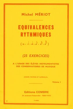 Michel Meriot: Equivalences rythmiques Vol.1 (25 exercices moyen