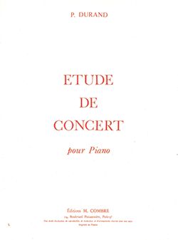 Pierre Durand: Etude de concert