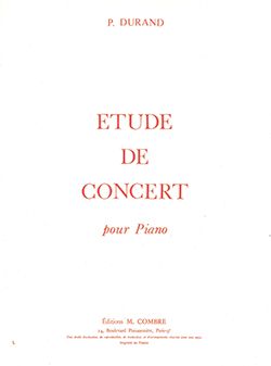 Pierre Durand: Etude de concert
