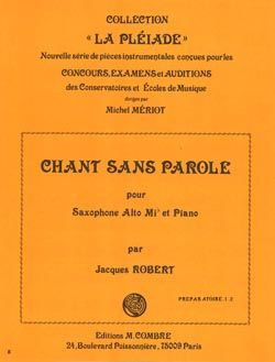 Jacques Robert: Chant sans parole