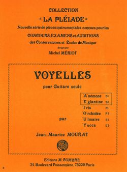 Jean-Maurice Mourat: Voyelles A et E (Anémone - Eglantine)