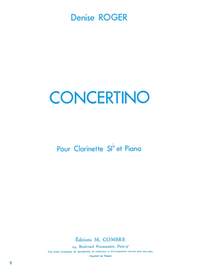 Denise Roger: Concertino pour clarinette