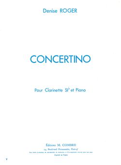 Denise Roger: Concertino pour clarinette