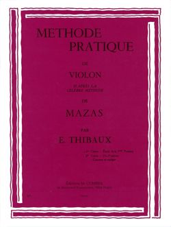 E. Thibaux: Méthode d'après Mazas Vol.1