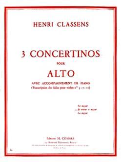 Henri Classens: Concertino n°2 en ré min. et maj.