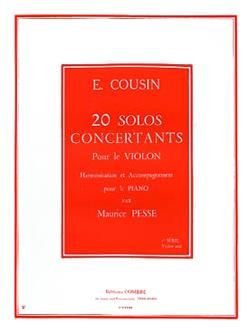 Emile Cousin: Solos concertants (20) série n°1 (1 à 10)